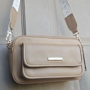 Anne Klein Mocha Camera Crossbody Bag - New With Tags